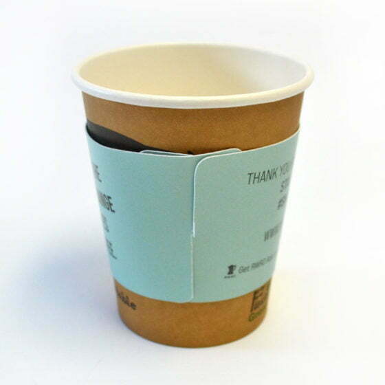coffee cup with interlocking sleeve