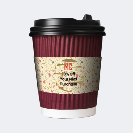 Print Example of Scratch Off Coffee Cup Sleeves